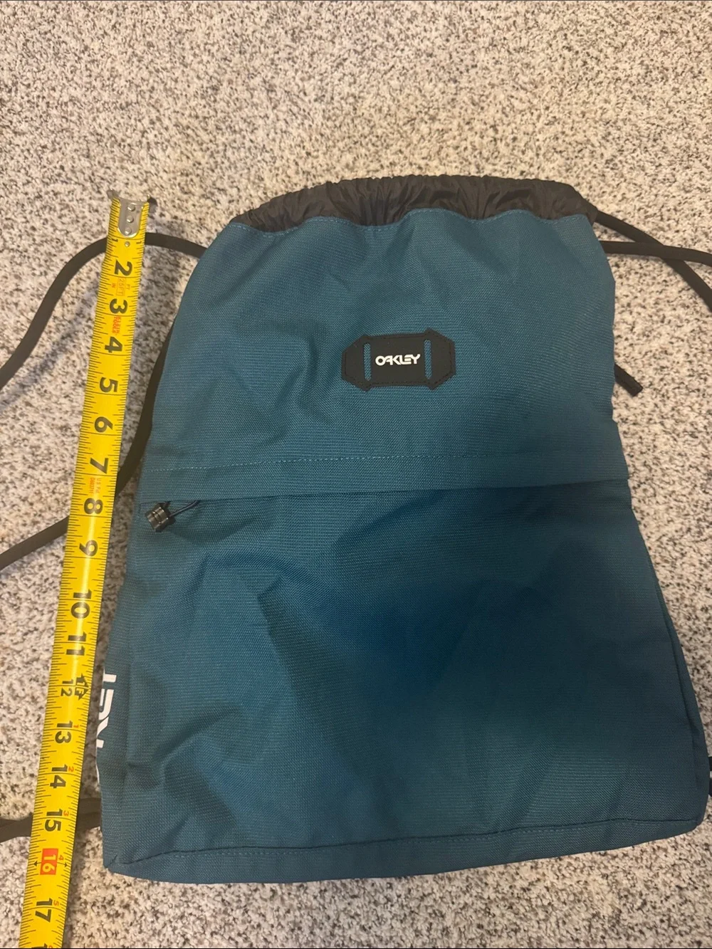 Oakley Green Drawstring Pack with Black Trim